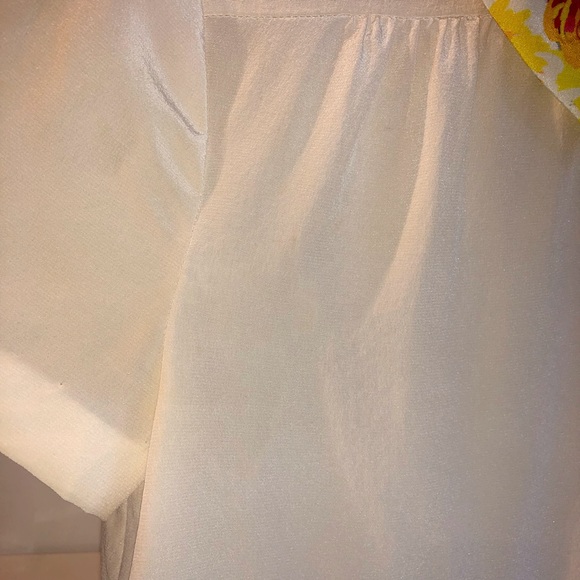 Kate Spade Peter Pan Collar Blouse in Light Yellow - Picture 8 of 9